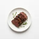 Pferd Fleisch, gebraten ohne Fett (Ofen)