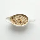 Pilzsauce von heller/weißer Grundsauce