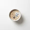 Porridge gesüßt, mit Sojadrink