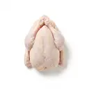 Poularde Fleisch, mit Haut, tiefgefroren