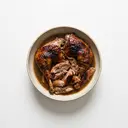 Pute Fleisch, mit Haut, geschmort ohne Fett