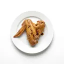 Pute Flügel, mit Haut, geschmort ohne Fett