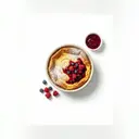 Quarkauflauf mit Fruchtsauce