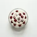 Quarkspeise mit Sauerkirschen