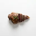 Reh Keule, gebraten ohne Fett (Ofen)