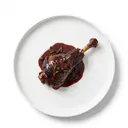 Reh Keule, geschmort ohne Fett