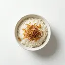 Reis mit gebratenen Zwiebeln