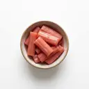 Rhabarber gezuckert, Konserve, abgetropft