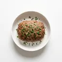 Rind Hackfleisch, tiefgefroren, gebraten ohne Fett (Ofen)