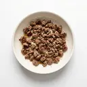 Rind Hackfleisch, tiefgefroren, gebraten ohne Fett (Pfanne)