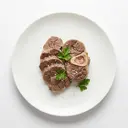 Rind Hinterhesse, tiefgefroren, gekocht