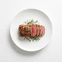 Rind Roastbeef (Rücken) gebraten ohne Fett (Ofen)