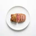 Rind Roastbeef (Rücken) tiefgefroren, gebraten ohne Fett (Ofen)