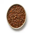 Rind/Schwein, Hackfleisch gemischt, tiefgefroren, geschmort ohne Fett