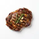 Rind Steak (Rücken) mariniert, gegrillt