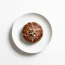 Rind Tatar/Schabefleisch, gebraten ohne Fett (Ofen)