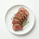 Rinderfilet gebraten im Ofen (mit Fett und Salz)