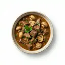 Rinderherzragout mit Champignons
