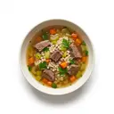 Rinderkraftbrühe nach schottischer Art mit Graupen