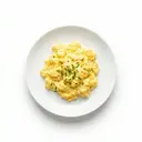 Rührei gebraten in Butter