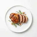 Schaf Bratenfleisch (Bug, fett) gebraten ohne Fett (Ofen)