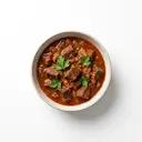 Schaf Gulasch (Bug, fett) geschmort ohne Fett