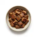 Schaf Gulasch (Hals/Kamm/Nacken) gebraten ohne Fett (Pfanne)