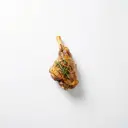 Schaf Hinterhaxe, mittelfett, tiefgefroren, gebraten ohne Fett (Ofen)