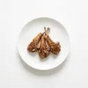 Schaf Kotelett, tiefgefroren, gebraten ohne Fett (Pfanne)