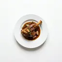 Schaf Vorderhaxe, mittelfett, geschmort ohne Fett