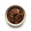 Schwein Herz, geschmort ohne Fett