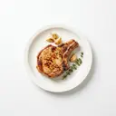 Schwein Kotelett (Rücken/cranial) gebraten ohne Fett (Ofen)