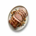 Schwein Oberschale (ohne Deckel) gebraten ohne Fett (Ofen)