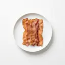 Schwein Schinkenspeck, Rohpökelware, geräuchert, gebraten ohne Fett (Ofen)