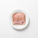 Schwein Schinkenspeck, Rohpökelware, geräuchert, gekocht