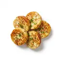 Semmelknödel getrocknet, gekocht, gebraten ohne Fett (Pfanne)