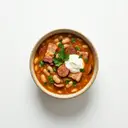 Serbische Bohnensuppe mit Speck