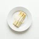 Spargel gekocht, mit Grundsauce hell/weiß