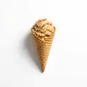 Speiseeis Karamell, in Waffeltüte