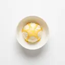 Speiseeis Vanille, mit Eierlikör