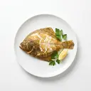 Steinbutt gebraten ohne Fett (Pfanne)