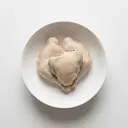 Suppenhuhn Fleisch, mit Haut, tiefgefroren, gekocht