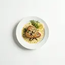 Thunfisch gebraten, in Weißweinsauce von heller/weißer Grundsauce