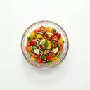 Tomaten-Paprikasalat mit Zitronenmarinade