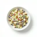 Waldorfsalat mit Mayonnaise mit Zitronensaft