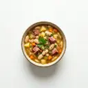 Weiße-Bohnen-Suppe mit geräuchertem Schweinefleisch