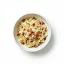 Weißkrautsalat (gegart) mit Speck-Essigmarinade