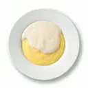 Welfencreme (Vanilleflammeri mit Weinschaum)