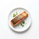 Wildlachs tiefgefroren, gebraten ohne Fett (Pfanne)