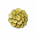 Zucchini gedünstet (mit Fett und Salz)